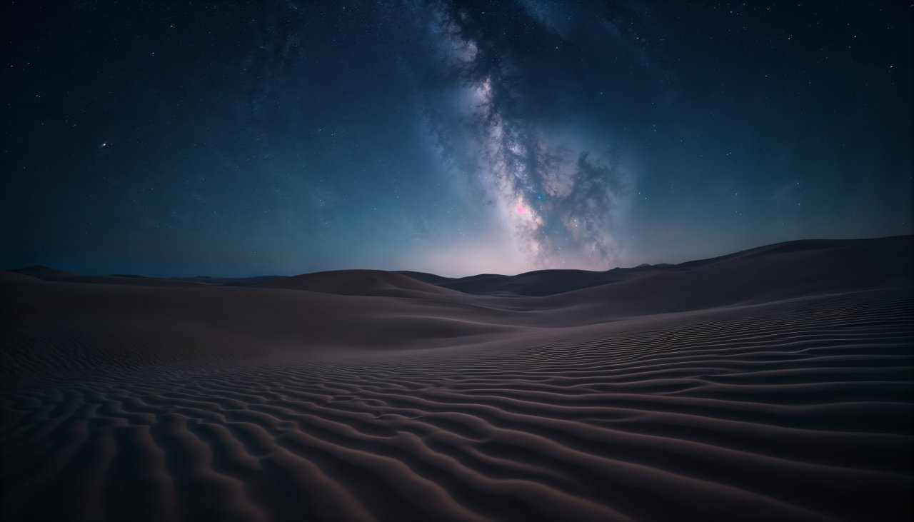 abu dhabi fossil dunes at night