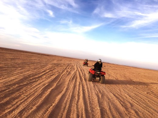 Quad Biking Fun on Morning Desert Safari